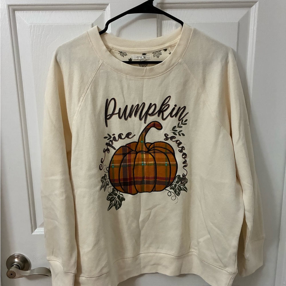 Maurices Cream Pumpkin Spice Season Sweater